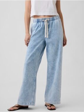 GAP High Rise Wide Leg Denim Pants